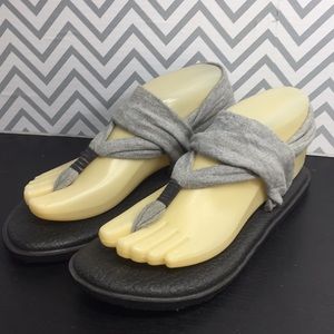 Sanuk Yoga Sling Sandals 6 Gray